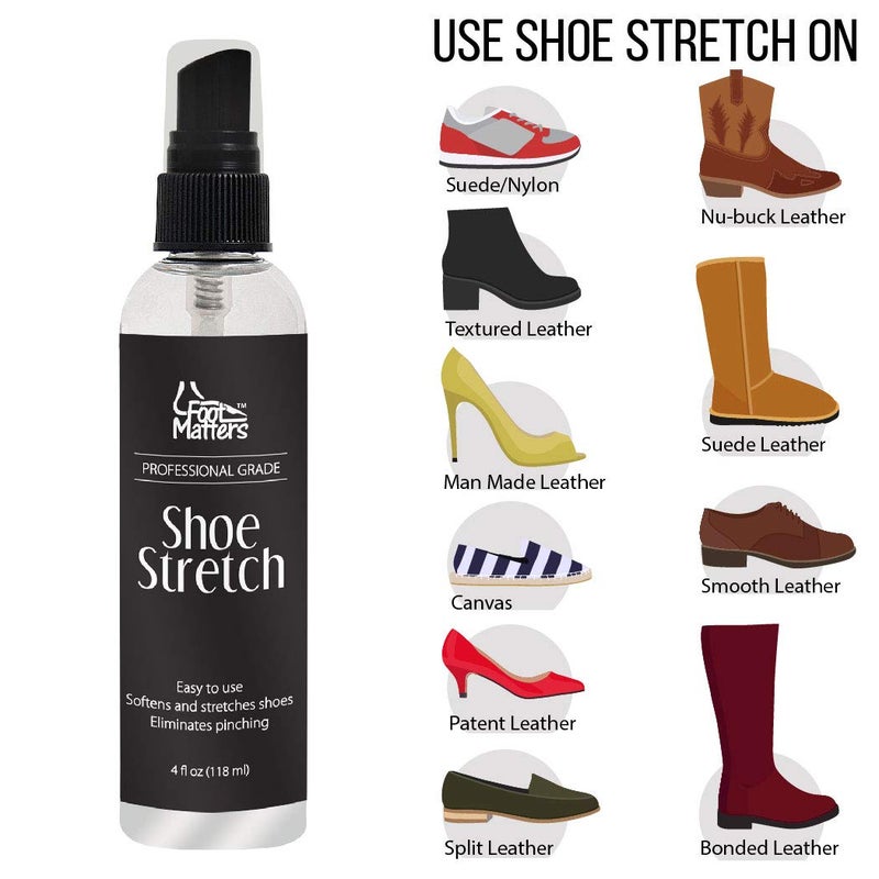 FOOTMATTERS Professional Boot & Shoe Stretch Spray - Softener for Leather  Suede  Nubuck  Canvas - 4 oz - Image 2